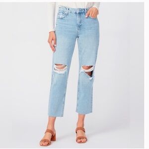Paige Noella Straight Doretta Destructed Jeans. Size 31. NWT.